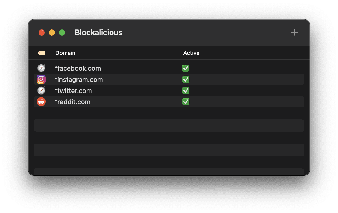 Screenshot of Blockalicious